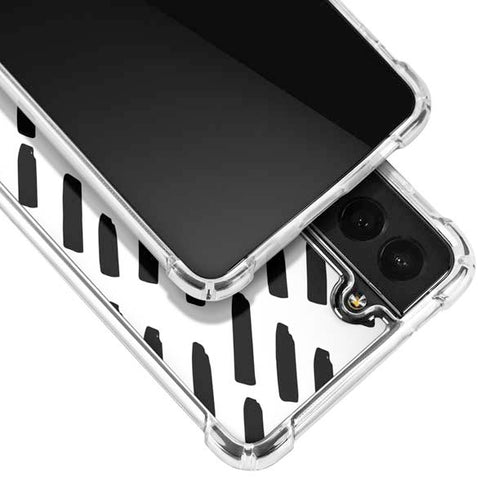 Black Dash Galaxy S21 FE Clear Case